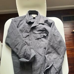 LL Bean Gray Chamois Cloth Shirt